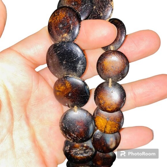 Vintage Coin Beaded Necklace - Picture 11 of 12